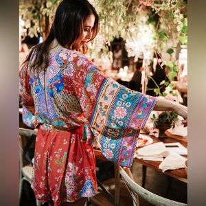 Floral Multicolor Kimono Jumpsuit